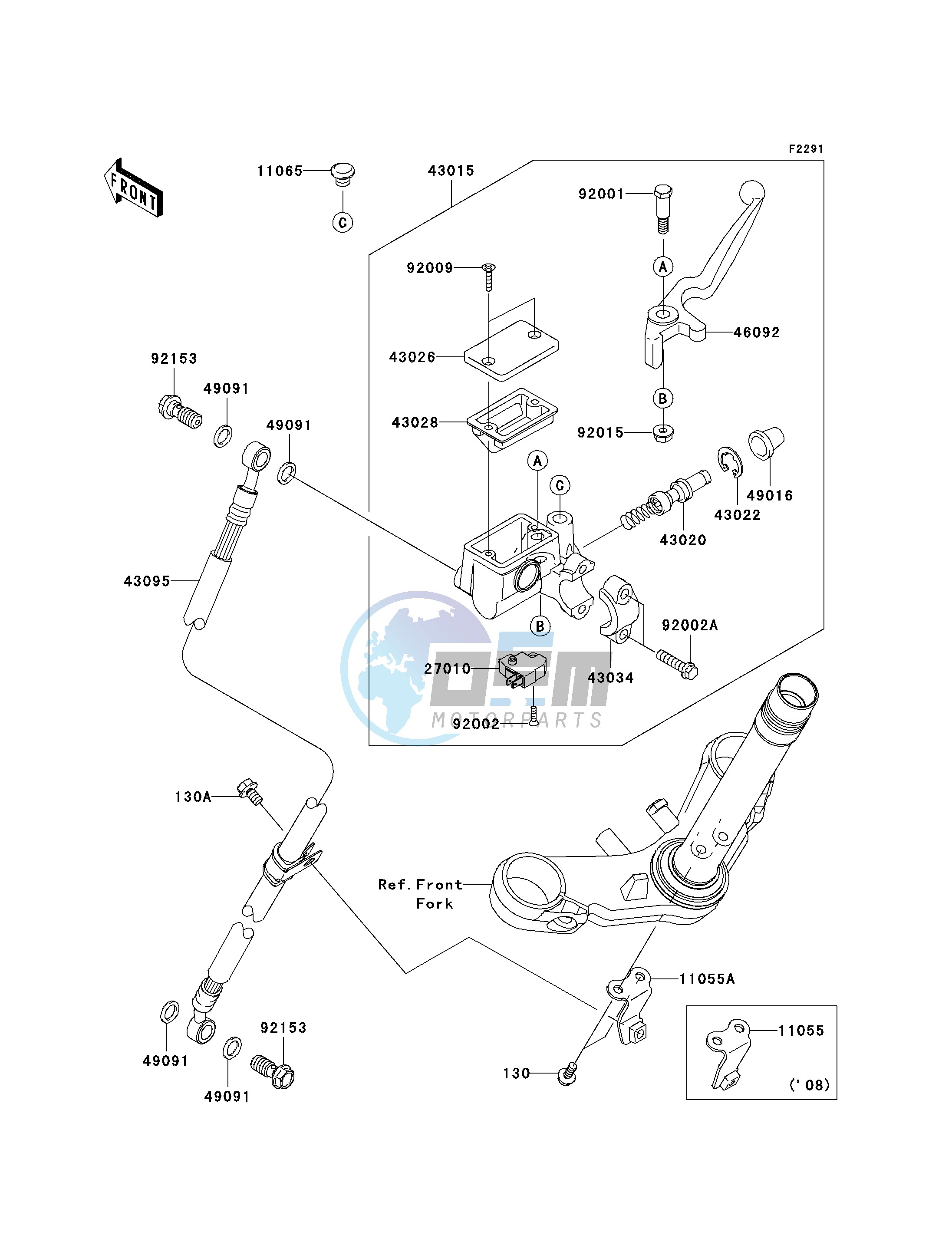 FRONT MASTER CYLINDER