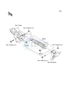 KLX110 KLX110A6F EU drawing Shock Absorber(s)