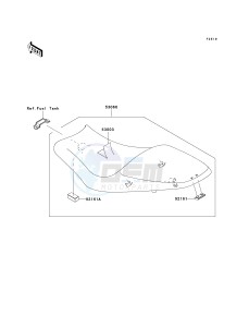 ER 650 A [ER-6N (AUSTRALIAN] (A6F-A8F) A8F drawing SEAT