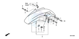 CBF1000T9 Ireland - (EK) drawing FRONT FENDER