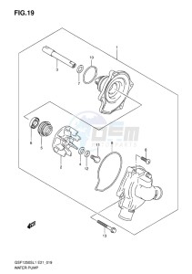 GSF-1250S BANDIT EU drawing WATER PUMP