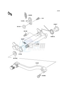 KX85/KX85-<<II>> KX85ACF EU drawing Gear Change Mechanism