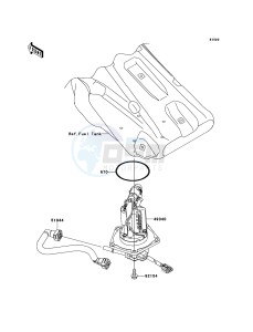 KX450F KX450FCF EU drawing Fuel Pump