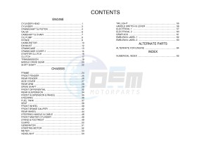 YFM350FWA YFM35FGD GRIZZLY 350 4WD (1NS8 1NS9) drawing .6-Content