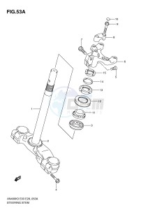 AN400 (E3-E28) Burgman drawing STEERING STEM (AN400SK5 SK6)