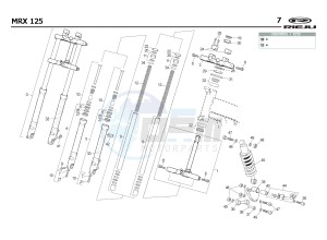 MRX 125 4T drawing SUSPENSION