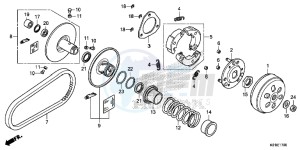 SH125DE SH125D UK - (E) drawing DRIVEN FACE