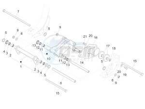 LIBERTY 150 150 IGET 4T 3V IE ABS (APAC) drawing Swinging arm