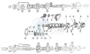 Nevada Classic IE 750 drawing Gear box selector