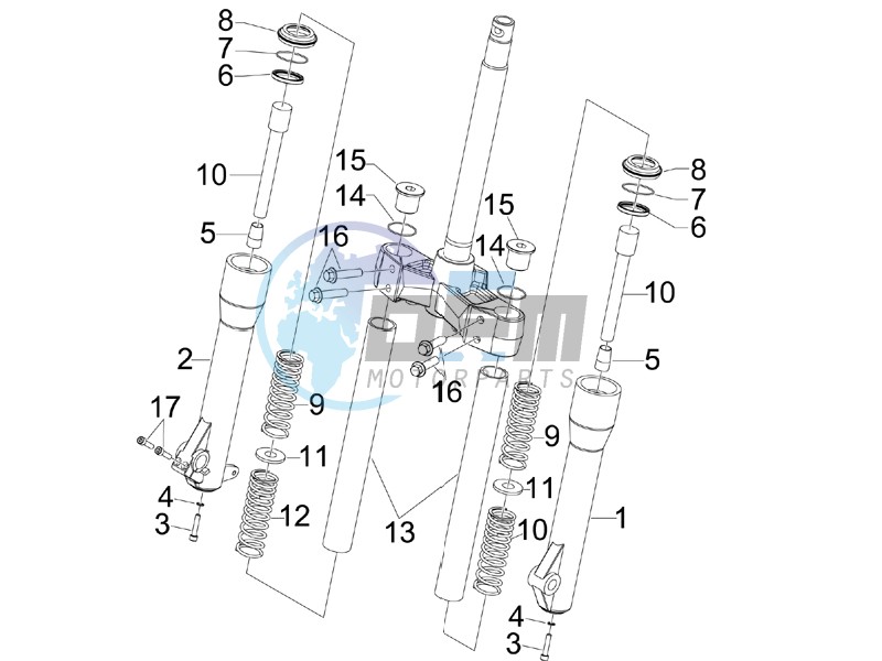 Fork components (Kayaba)