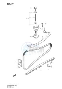 AN400 ABS BURGMAN EU drawing CAM CHAIN