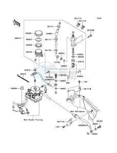 VERSYS KLE650B7F GB XX (EU ME A(FRICA) drawing Rear Master Cylinder