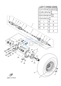 YXM700E YXM70VPXH VIKING EPS (B42F) drawing REAR WHEEL