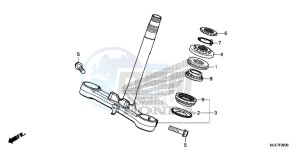 CBR650F 2ED - (2ED) drawing STEERING STEM