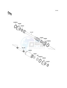 KVF 360 A [PRAIRIE 360 4X4] (A6F-A9F) A9F drawing DRIVE SHAFT-PROPELLER