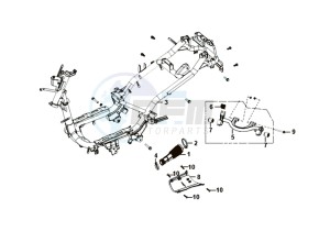 FIDDLE II 50 45KMH (L8) EU EURO4 drawing FRAME / ENGINE MOUNT