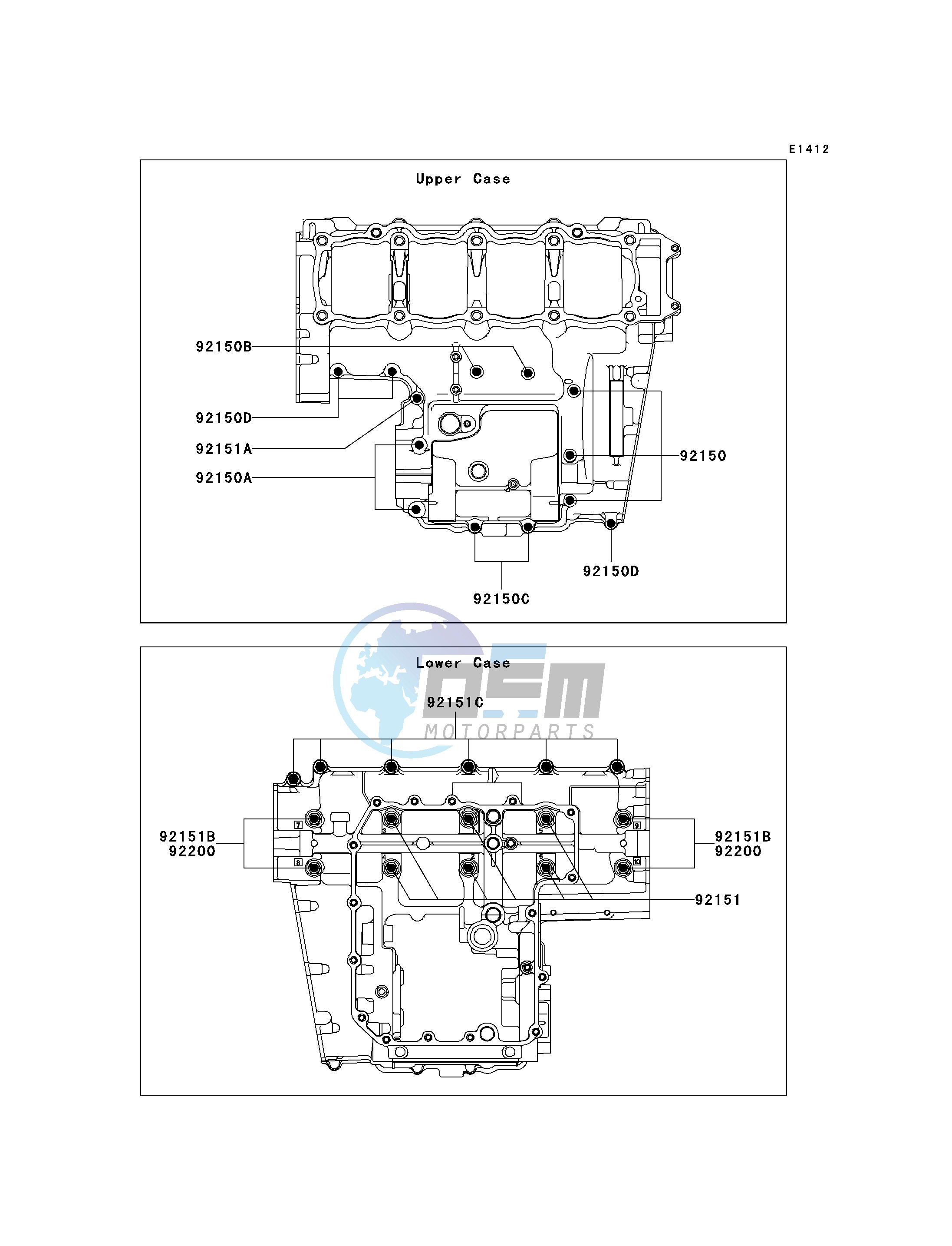 CRANKCASE BOLT PATTERN