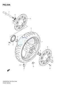 GSX650F (E3-E28) Katana drawing FRONT WHEEL (GSX650FAK9 FAL0)