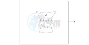 CBR1000RR9 Korea - (KO / HRC MME) drawing TANK PAD