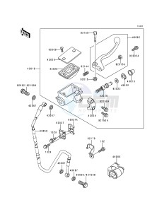 KX 250 K [KX250] (K3) [KX250] drawing FRONT MASTER CYLINDER