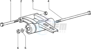 NTT 50 equel to Piaggio NRG mc1 drawing Swinging arm