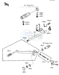 ZN 700 A [LTD SHAFT] (A1-A2) [LTD SHAFT] drawing GEAR CHANGE MECHANISM