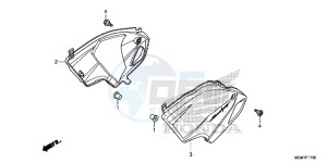 CB600FD Hornet 3ED drawing SIDE COVER