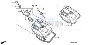 CBR125RWA UK - (E / WH) drawing CYLINDER HEAD COVER