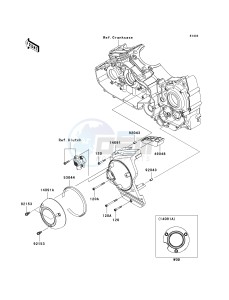 VN 1700 E [VULCAN 1700 CLASSIC] (9G-9FA) E9F drawing CHAIN COVER