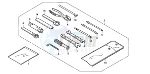 XLR125R drawing TOOLS