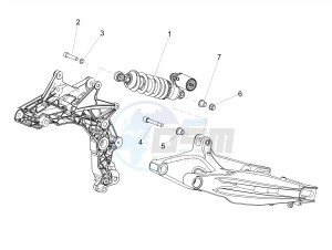 DORSODURO 900 E4 ABS (APAC) drawing Shock absorber