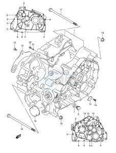 LT-F400 (E24) drawing CRANKCASE