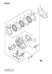 LT-A700X (P17) drawing REAR BRAKE ASSY