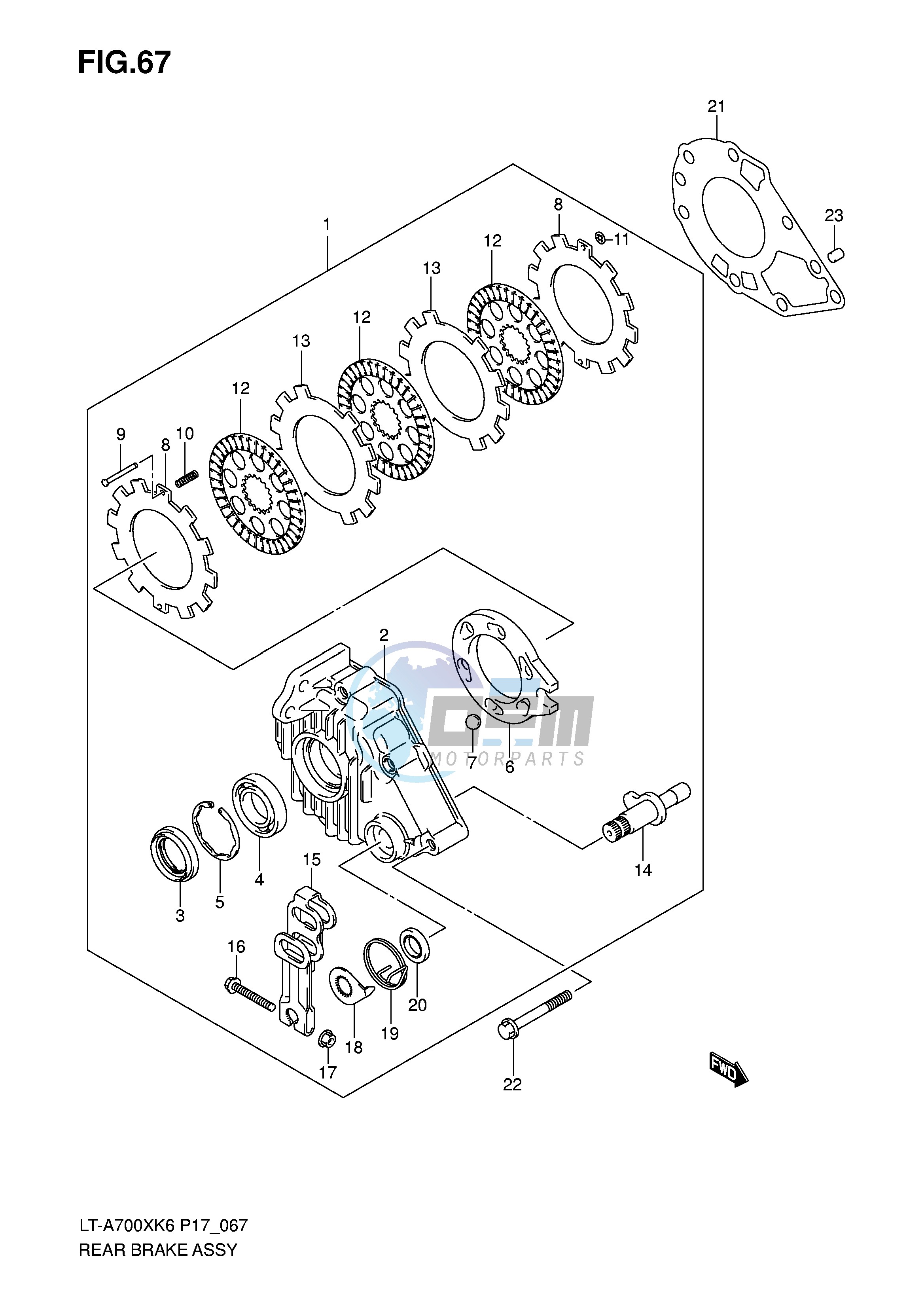 REAR BRAKE ASSY