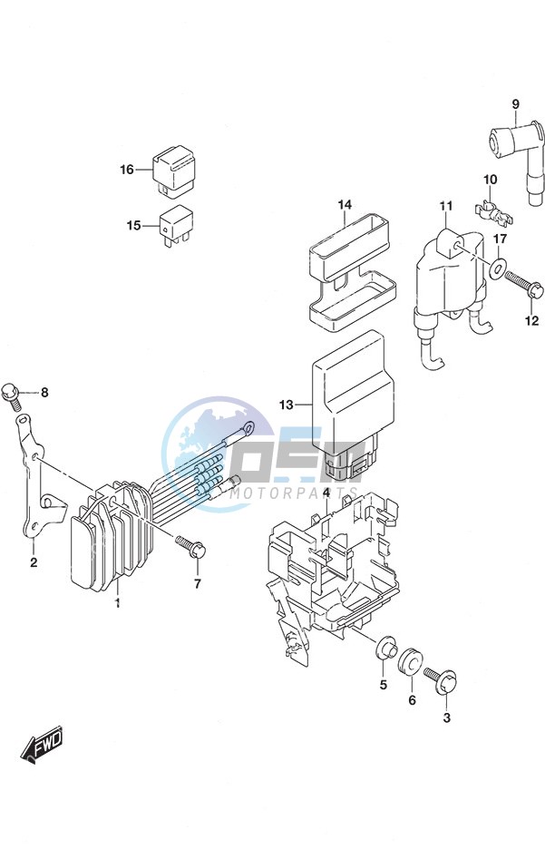 Rectifier/Ignition Coil Non-Remote Control