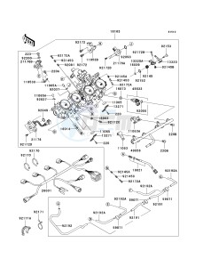 ZX 1000 C [NINJA ZX-10R] (C2) C2 drawing THROTTLE