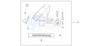 CBR1000RA9 BR / ABS MME drawing HUGGER CANDY ACHILLES BLACK METALLIC