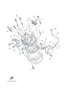 YFM550FWAD YFM5FGPHD GRIZZLY 550 EPS HUNTER (1HSM) drawing CYLINDER HEAD