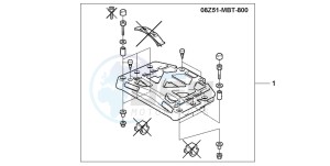 XL1000V VARADERO drawing TOP BOX COLLAR SET