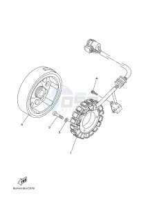 YFM350FWA GRIZZLY 350 4WD (1NSK) drawing GENERATOR