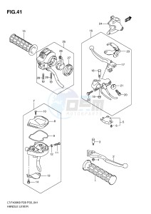 LT-F400 (P28-P33) drawing HANDLE LEVER