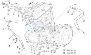 Pegaso 650 ie drawing Cooling pipes