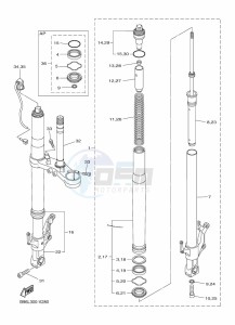 FJR1300-AE (BNP5) drawing FRONT FORK