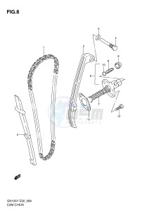 GN125 (E2) drawing CAM CHAIN