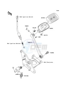 VN900_CLASSIC VN900B7F GB XX (EU ME A(FRICA) drawing Brake Pedal