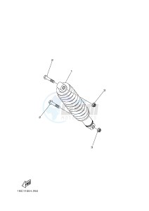 YFM300 RAPTOR 300 (1SC5) drawing REAR SUSPENSION