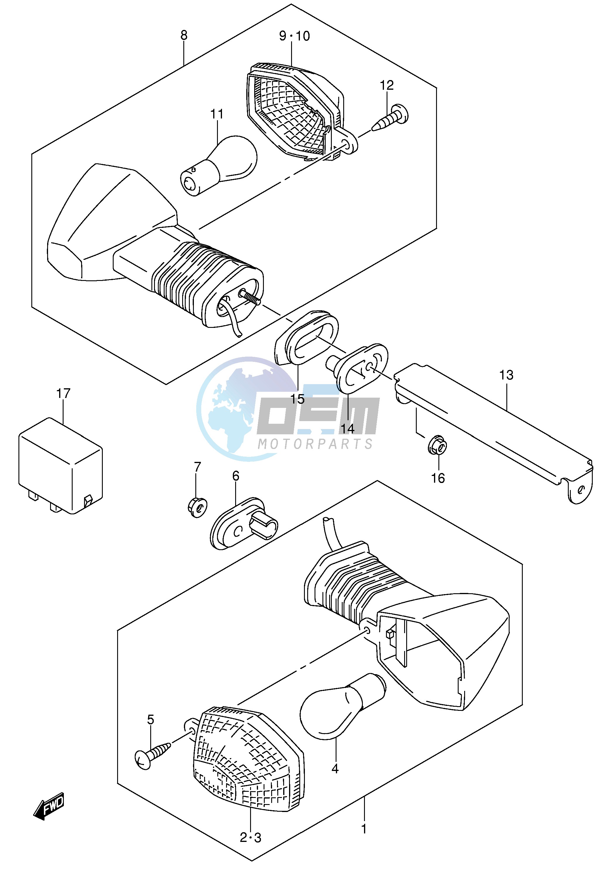 TURNSIGNAL LAMP (SV1000 U1 U2)