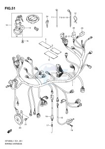 SFV650 (E21) Gladius drawing WIRING HARNESS (SFV650L1 E21)