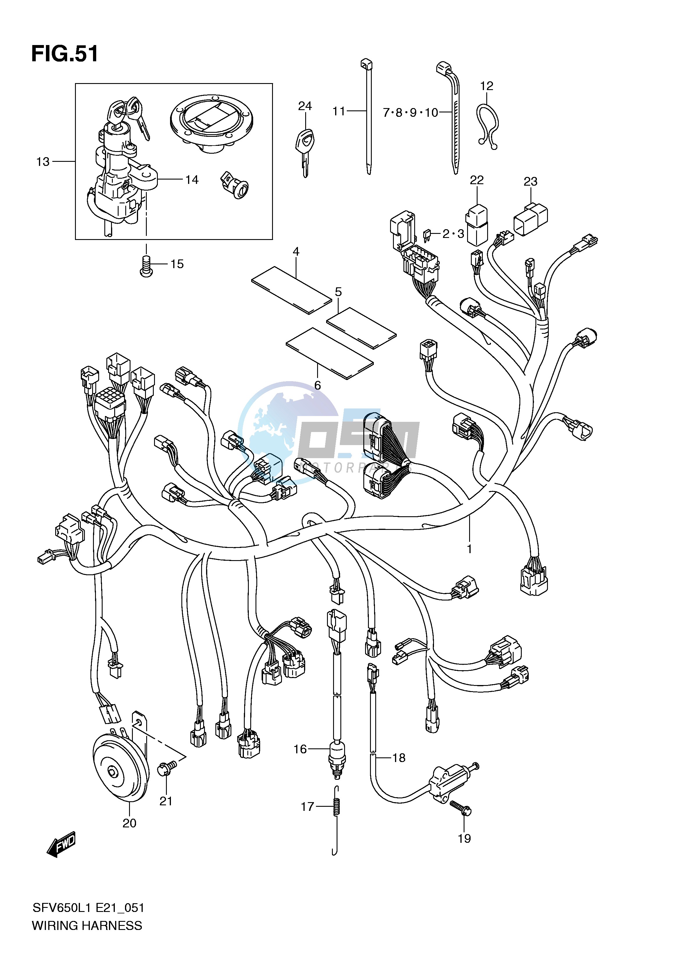 WIRING HARNESS (SFV650L1 E21)