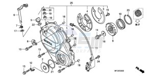 CB600FA France - (F / CMF 25K) drawing RIGHT CRANKCASE COVER